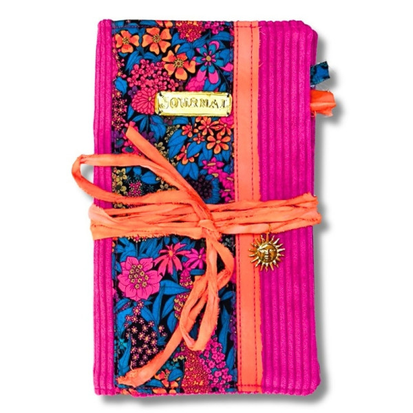 Carnet "Velours fleuri Lisa"
