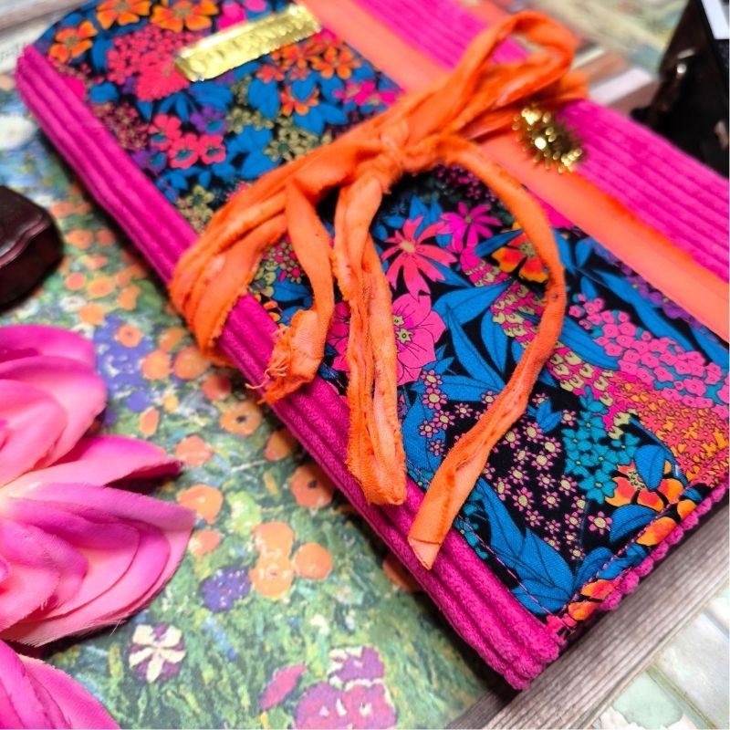 Carnet "Velours fleuri Lisa"