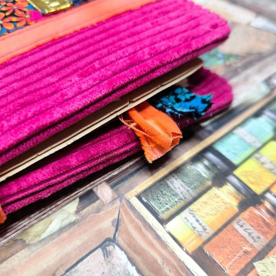 Carnet "Velours fleuri Lisa"
