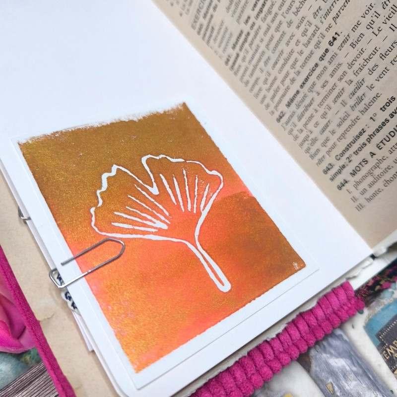 Carnet "Velours fleuri Lisa"