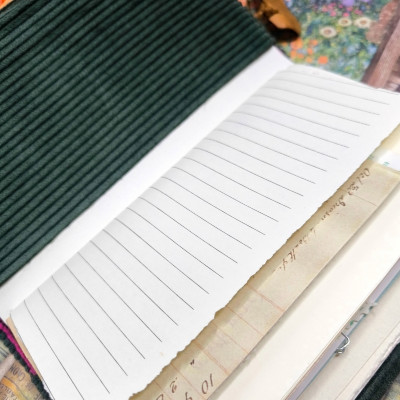Carnet "Velours fleuri Margaux "