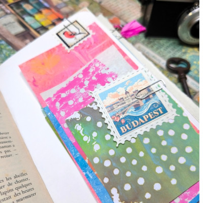 Carnet "Velours fleuri Margaux "