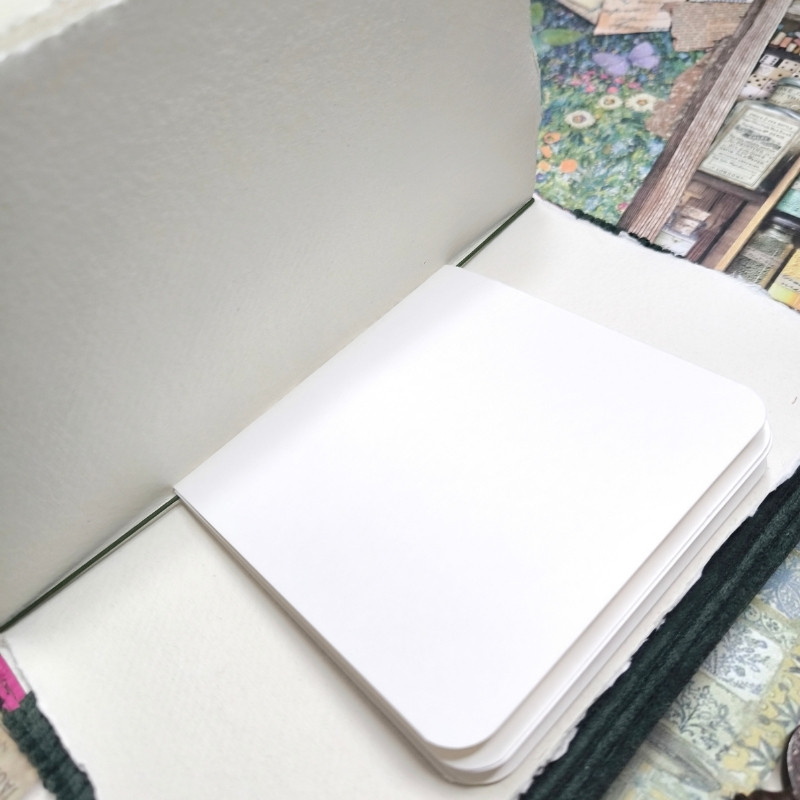 Carnet "Velours fleuri Margaux "