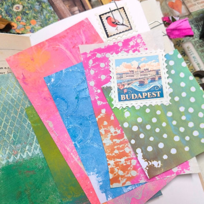 Carnet "Velours fleuri Margaux "