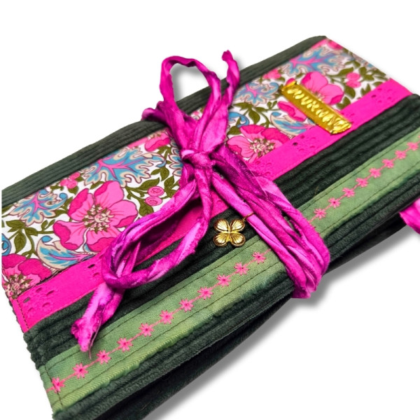 Carnet "Velours fleuri Margaux " 2