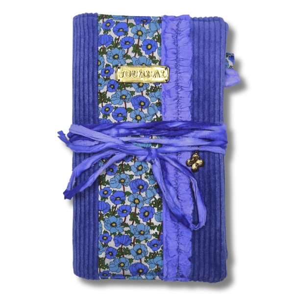 Carnet "Velours fleuri Léa"