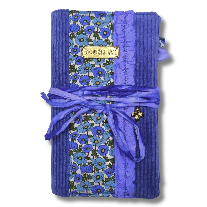 Carnet "Velours fleuri Léa"