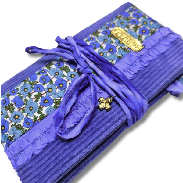 Carnet "Velours fleuri Léa" 2