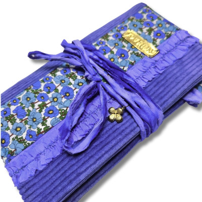 Carnet "Velours fleuri Léa"