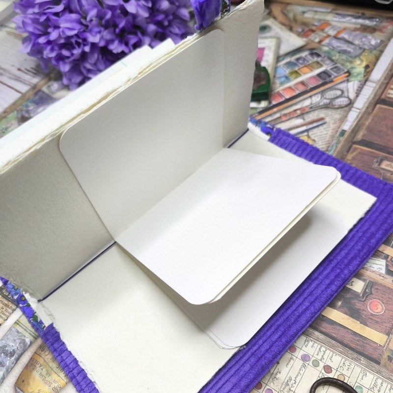 Carnet "Velours fleuri Léa"