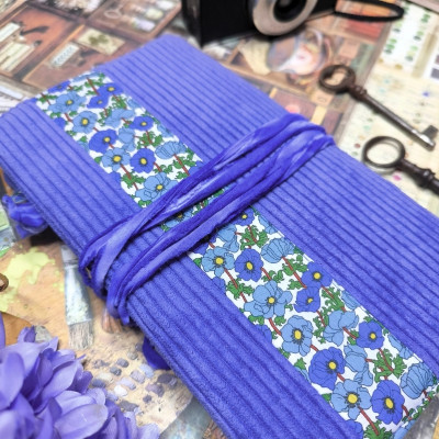 Carnet "Velours fleuri Léa"
