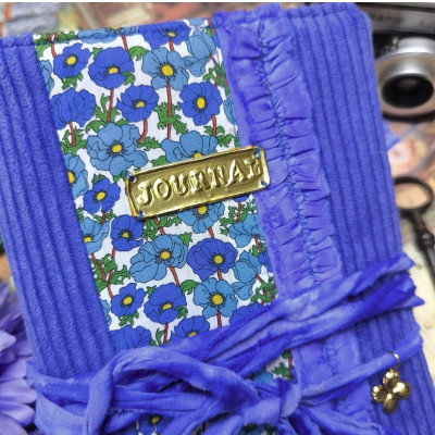 Carnet "Velours fleuri Léa"
