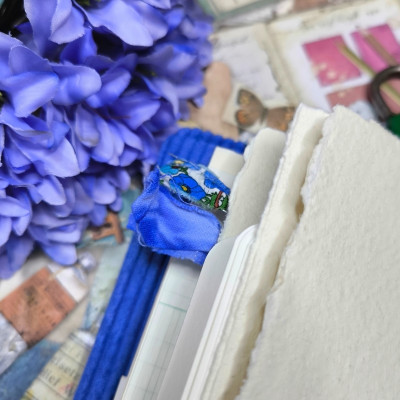 Carnet "Velours fleuri Léa"
