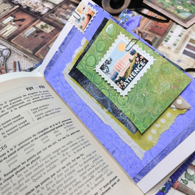 Carnet "Velours fleuri Léa"