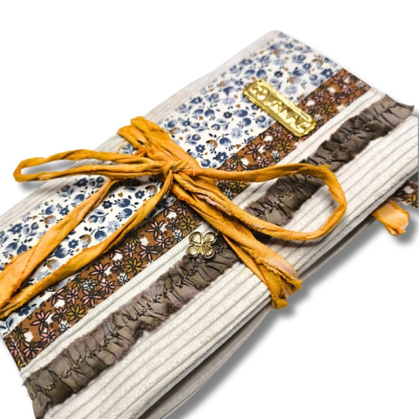 Carnet "Velours fleuri Ambre" 2