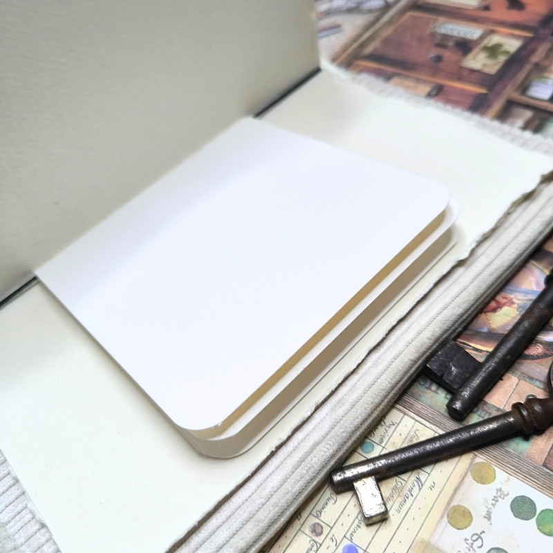 Carnet "Velours fleuri Ambre"