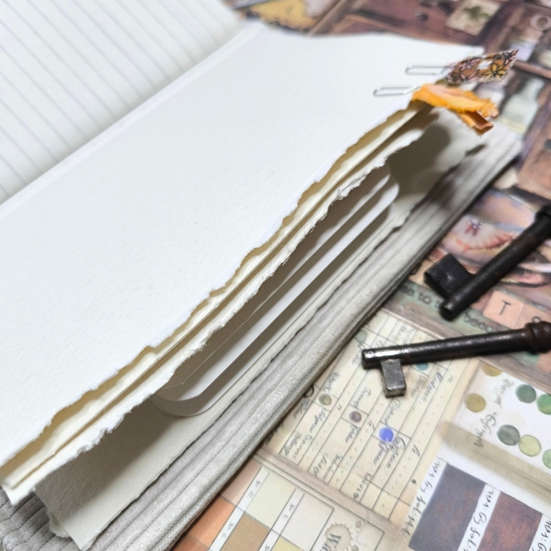Carnet "Velours fleuri Ambre"