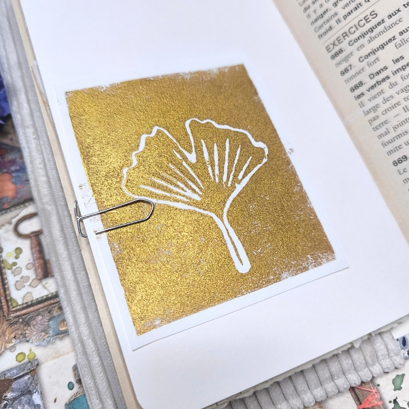 Carnet "Velours fleuri Ambre"
