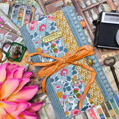 Carnet "Velours fleuri Prisca"