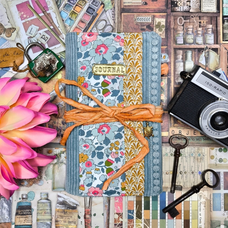 Carnet "Velours fleuri Prisca"