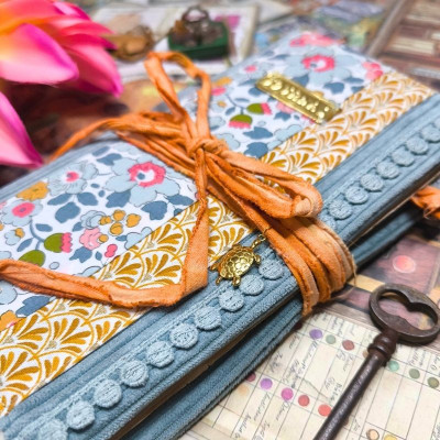 Carnet "Velours fleuri Prisca"