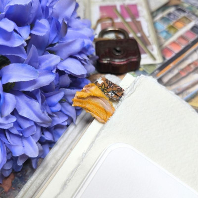 Carnet "Velours fleuri Prisca"