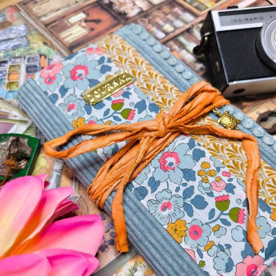 Carnet "Velours fleuri Prisca"