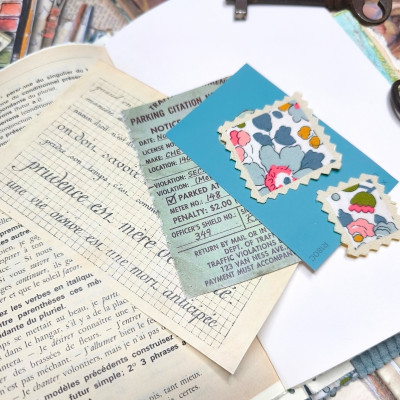 Carnet "Velours fleuri Prisca"