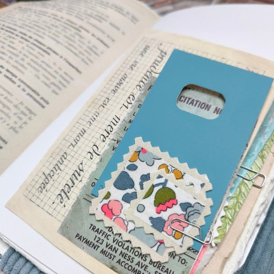 Carnet "Velours fleuri Prisca"