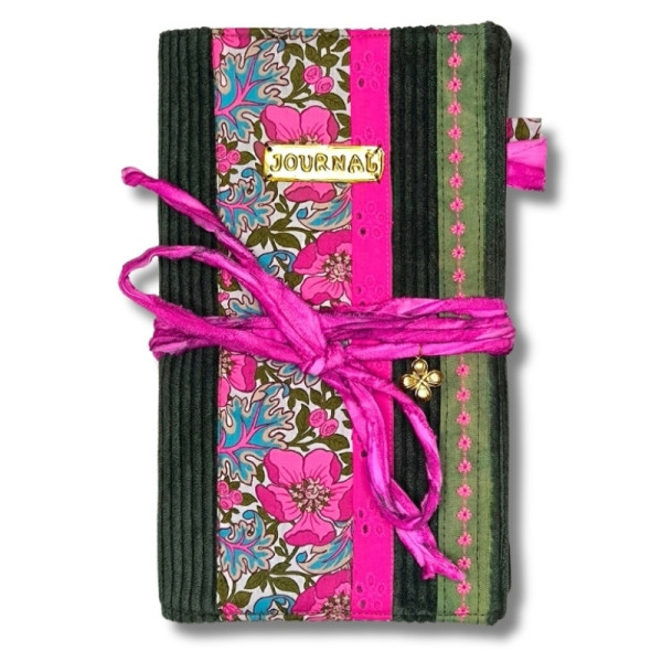 Carnet "Velours fleuri Margaux "