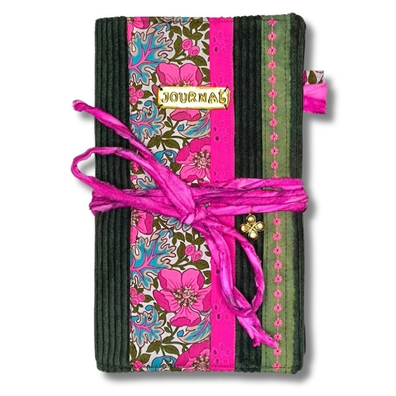 Carnet "Velours fleuri Margaux "