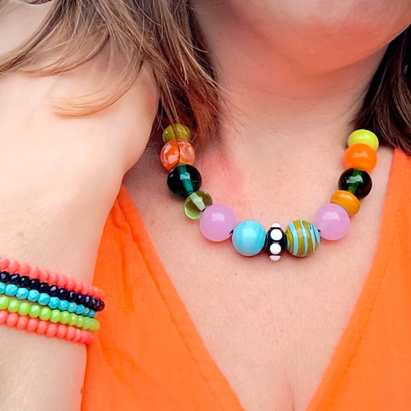 Collier "Frida Mandarine" 2