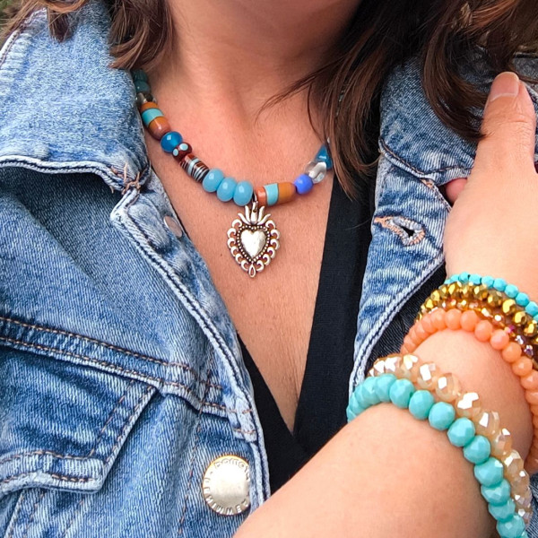 Collier "Cœur ex-voto Gipsy" 2