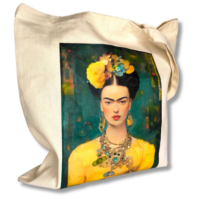 Tote bag "Frida in Yellow"