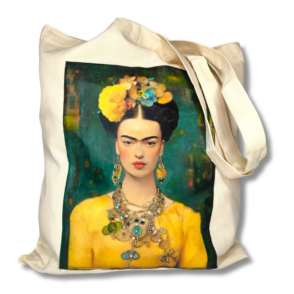 Tote bag "Frida in Yellow"
