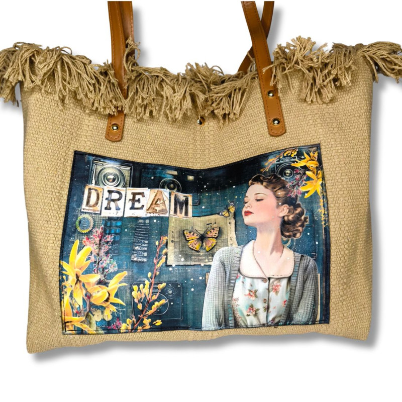 Sac cabas Art journal " Dream Retro"