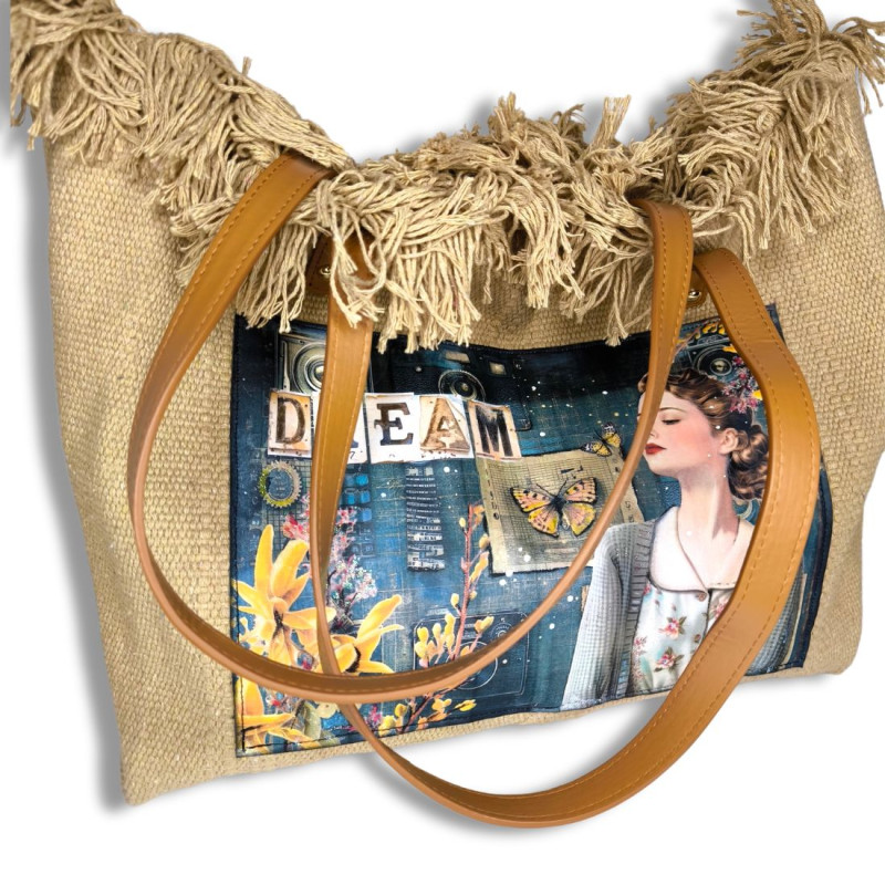 Sac cabas Art journal " Dream Retro"