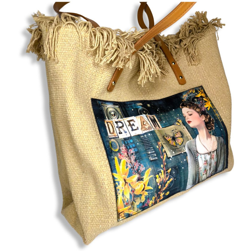 Sac cabas Art journal " Dream Retro"