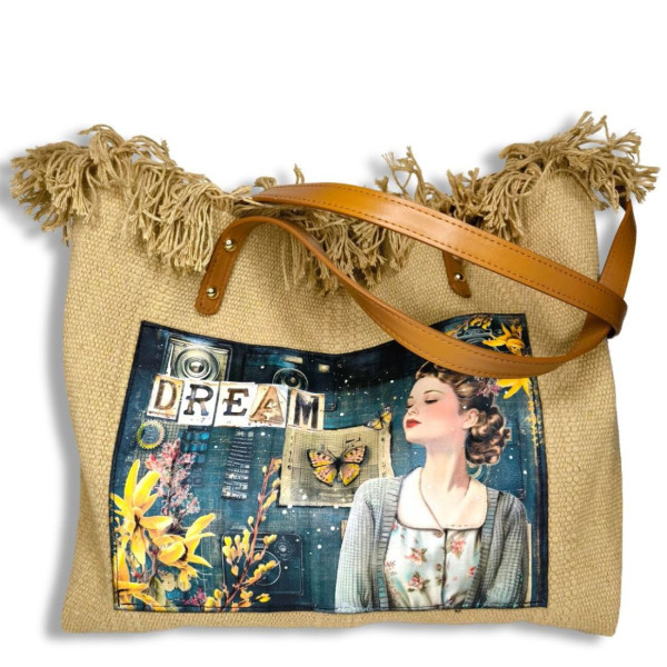 Sac cabas Art journal " Dream Retro"