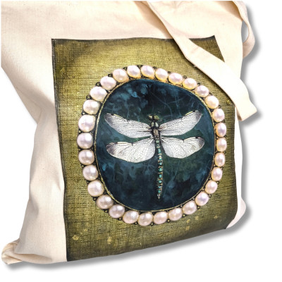 Tote bag "Médaillon Libellule"