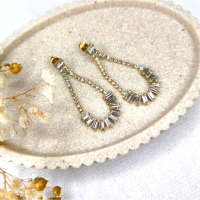 Boucles d'oreilles "Soirée strass"