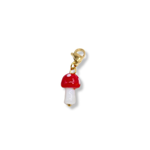 Charm Champignon en verre