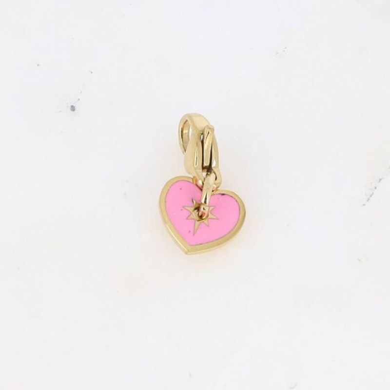 Charm Coeur Rose