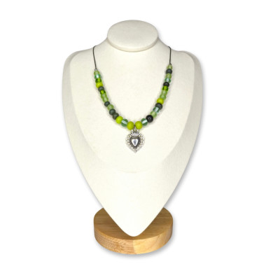 Collier "Coeur ex-voto Forêt"