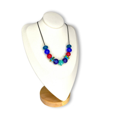 Collier "Bonbons Cobalt"