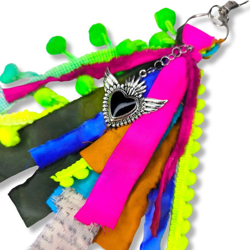 Porte-clés "Vive le fluo"