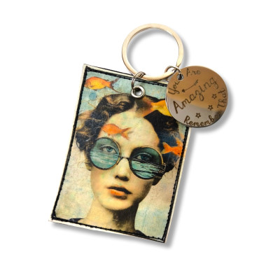 Porte -clés "Juliette et la mer"