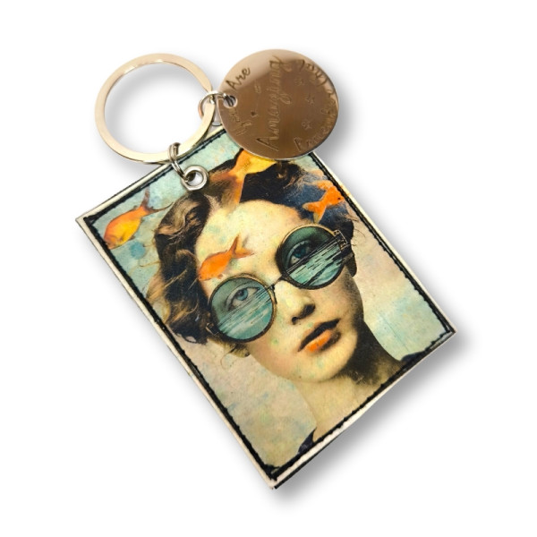 Porte -clés "Juliette et la mer"