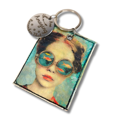 Porte -clés "Agathe et la mer"