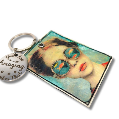 Porte -clés "Agathe et la mer"